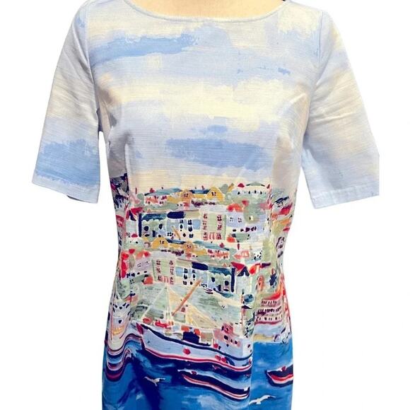 NWT Rafaella Yacht Sea Side Village Coastal dress Size 6 NWOT - Picture 5 of 13